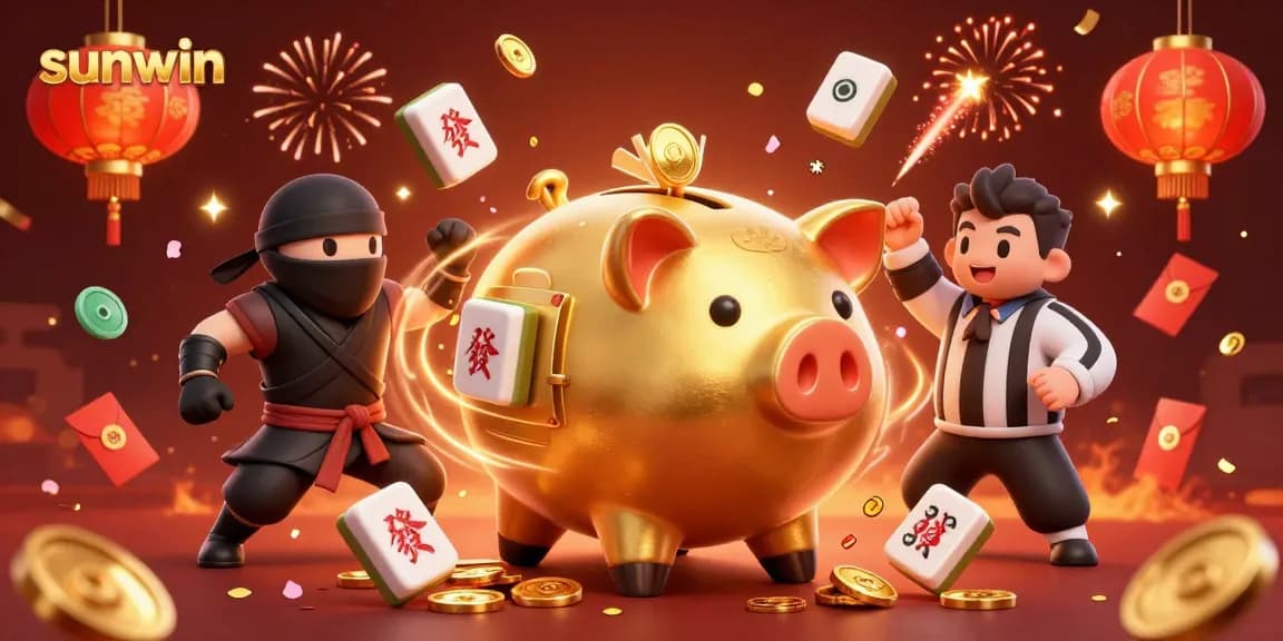 Enjoy thrilling gameplay with Sunwin's dynamic casino elements, featuring lively characters and festive details.