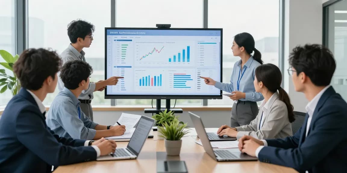 Tim audit forensik profesional berkolaborasi di aafikotacimahi.org, mendiskusikan analisis data.