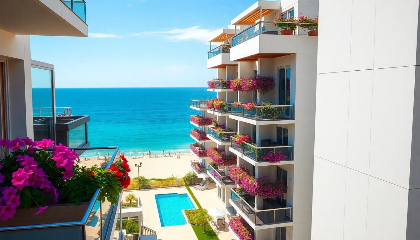 Explore stunning Alanya flats for sale with beautiful sea views and modern architecture.