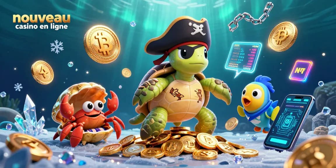 Découvrez le nouveau casino en ligne avec des pièces Bitcoin et Ethereum, des rouleaux de machine à sous et un décor captivant.