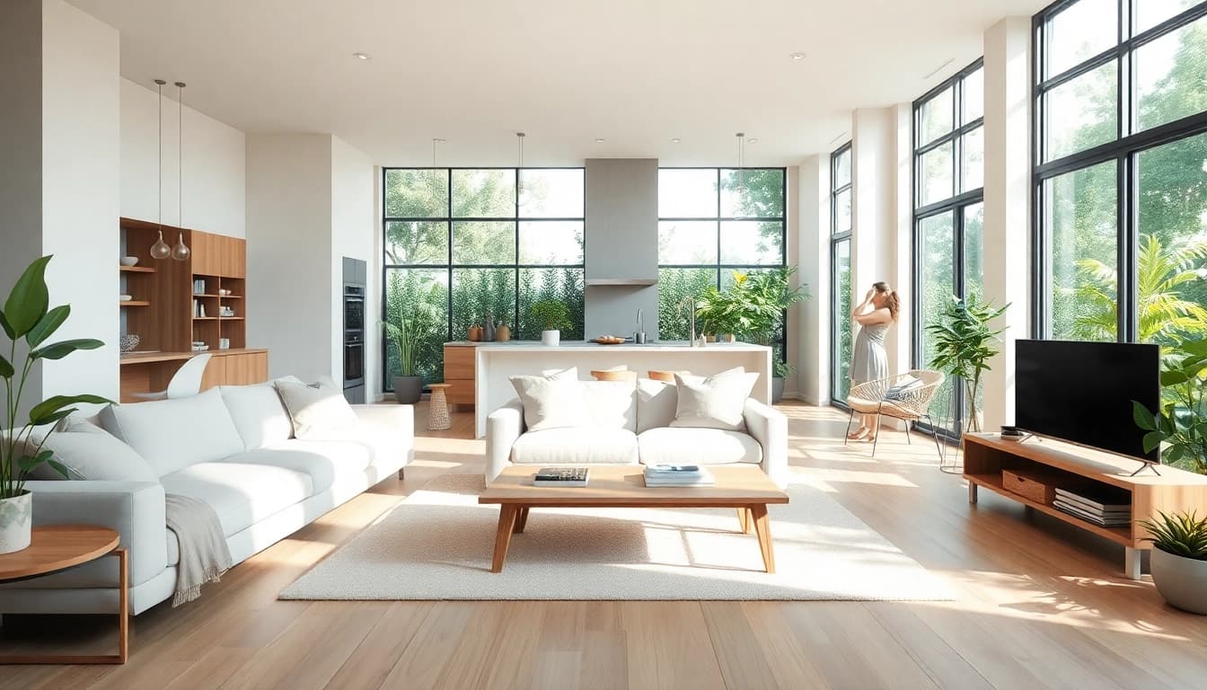 Experience Seamless Living through a beautifully designed open-plan space that combines comfort and modern aesthetics.