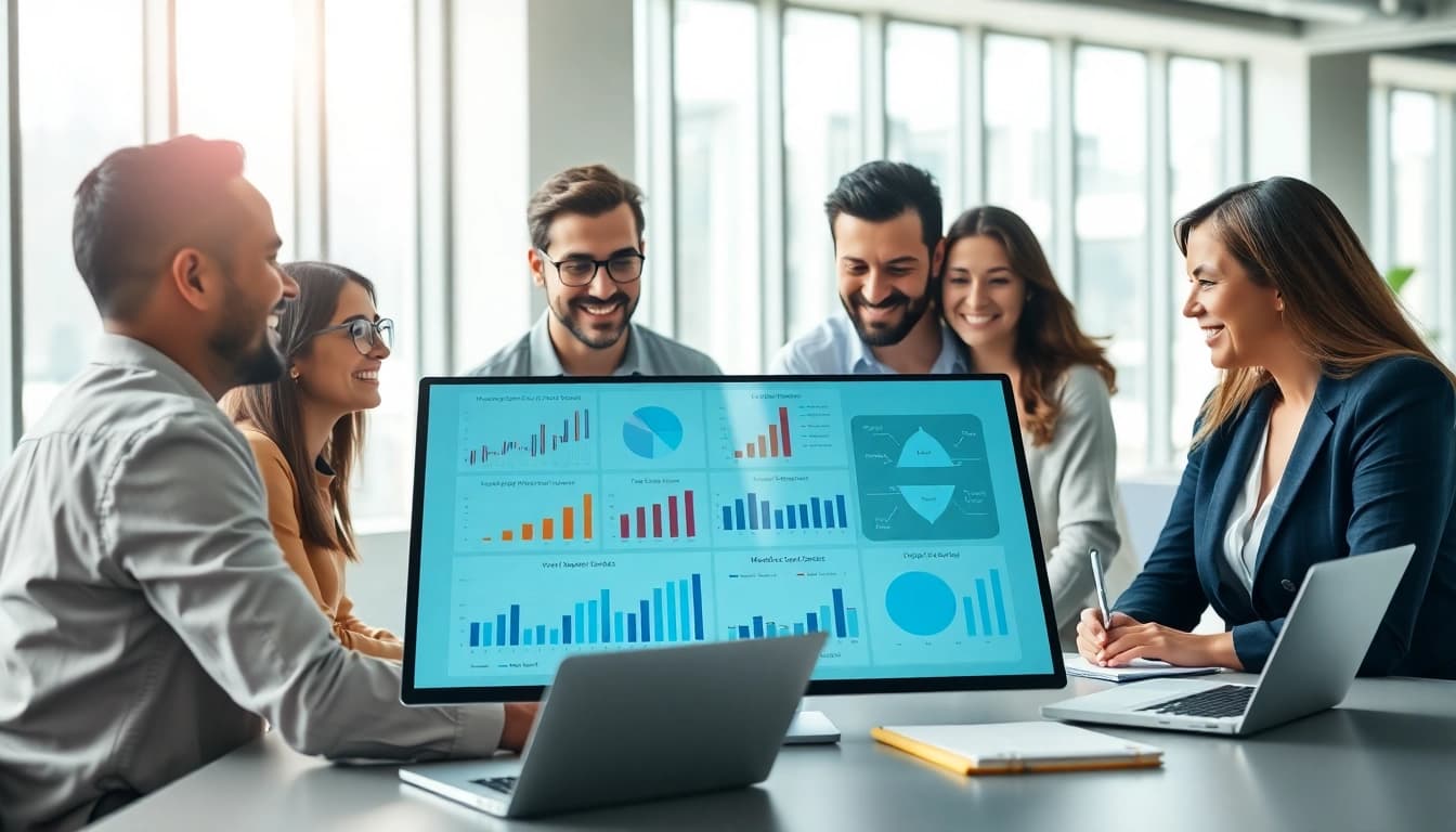 Rankingo: analiza marketingowa w nowoczesnym biurze z zespołem pracującym nad strategiami SEO.