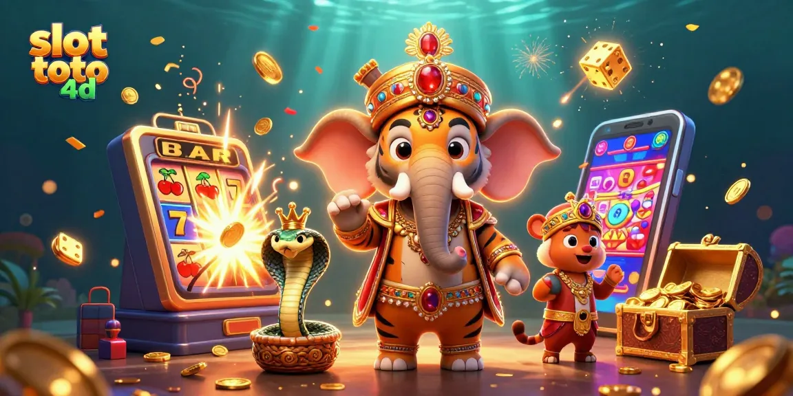 Spin and win with the vibrant slot toto 4d scene filled with exciting casino elements.