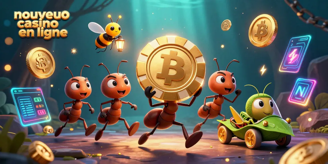 Vivez l'aventure des nouveaux casinos en ligne avec une équipe de fourmis à l'action