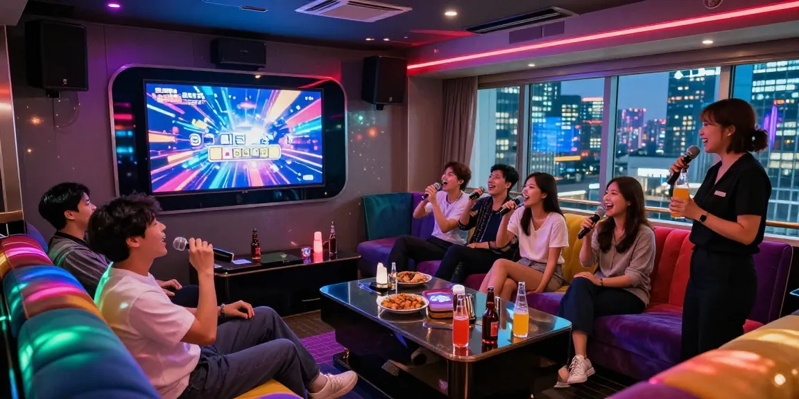 Experience lively karaoke joy in Gangnam nightlife with https://www.gangnamtune.com/, colorful lights, happy friends, and premium drinks.