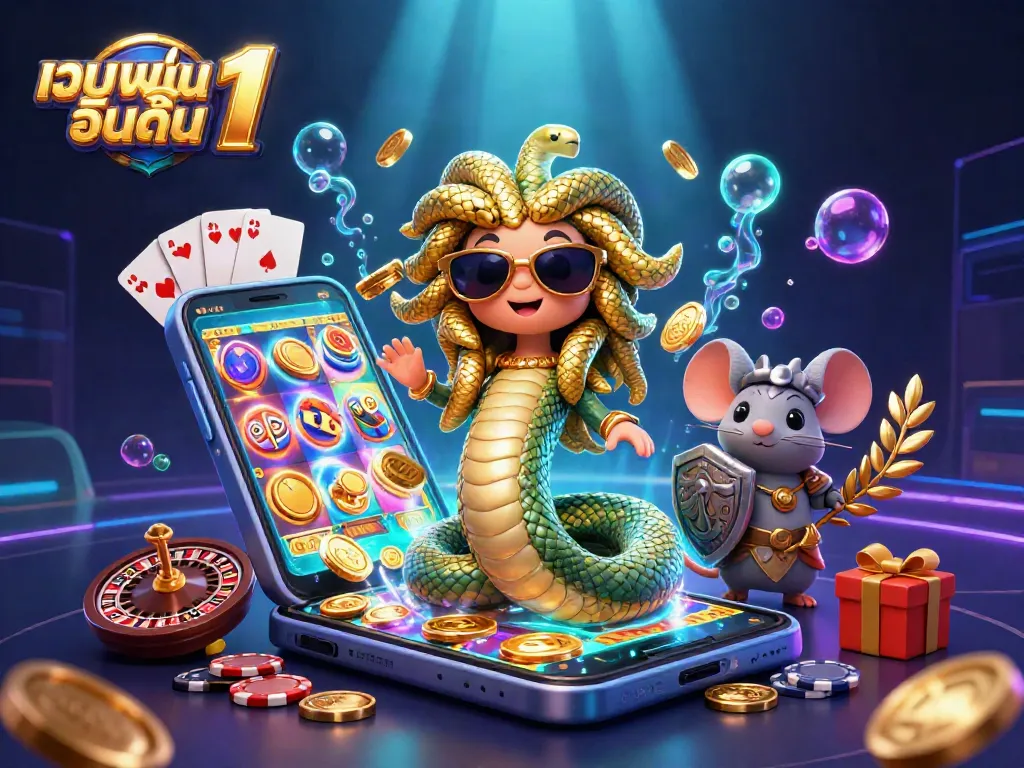 ร่วมสนุกไปกับ เว็บพนันออนไลน์ อันดับ 1 โดย Medusa และนักรบเมาส์ในภาพ 3 มิติ