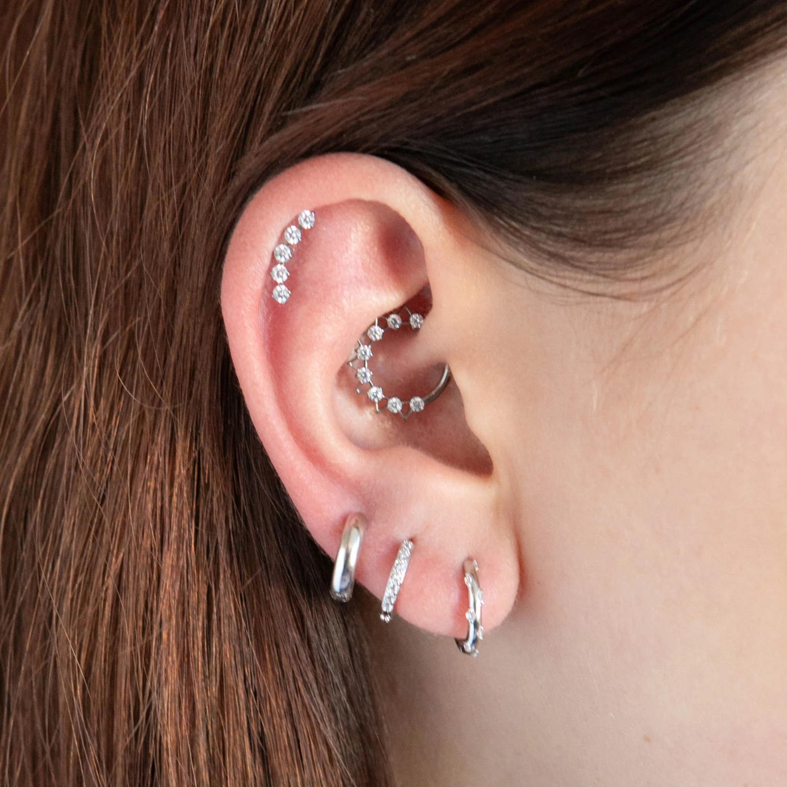 White Gold Piercing Timeless Luxury by Cervin Blanc