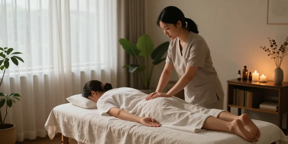 석남동출장마사지로 편안한 분위기에서 힐링하는 모습