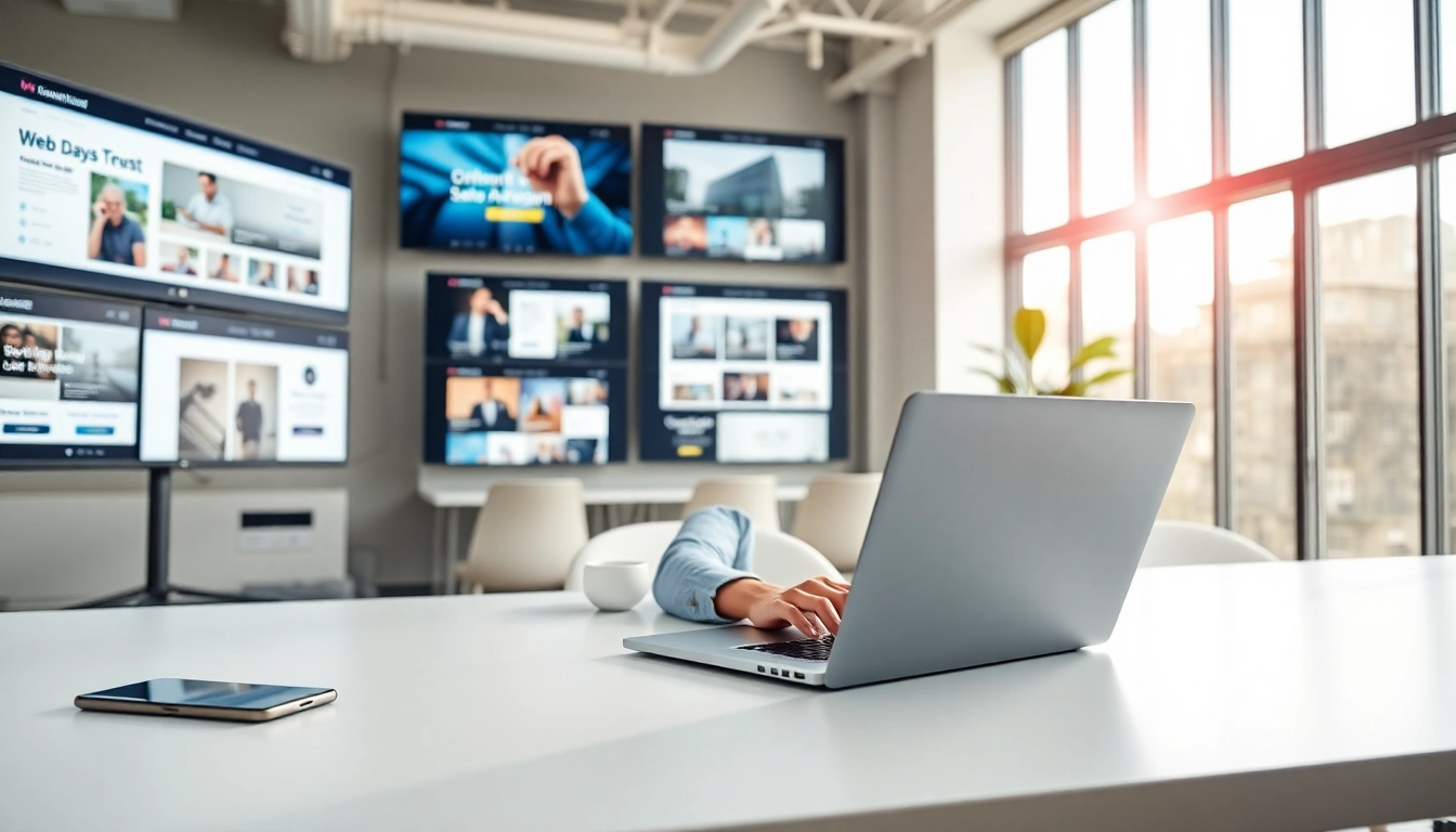 Creating innovative Web Design Hereford solutions in a modern workspace.