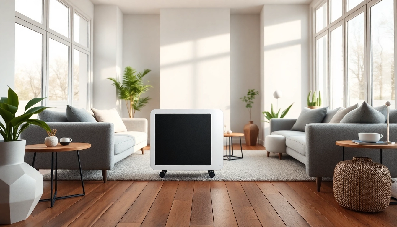 Modern sonni Heizkörper in a stylish living room enhancing warmth and ambiance.