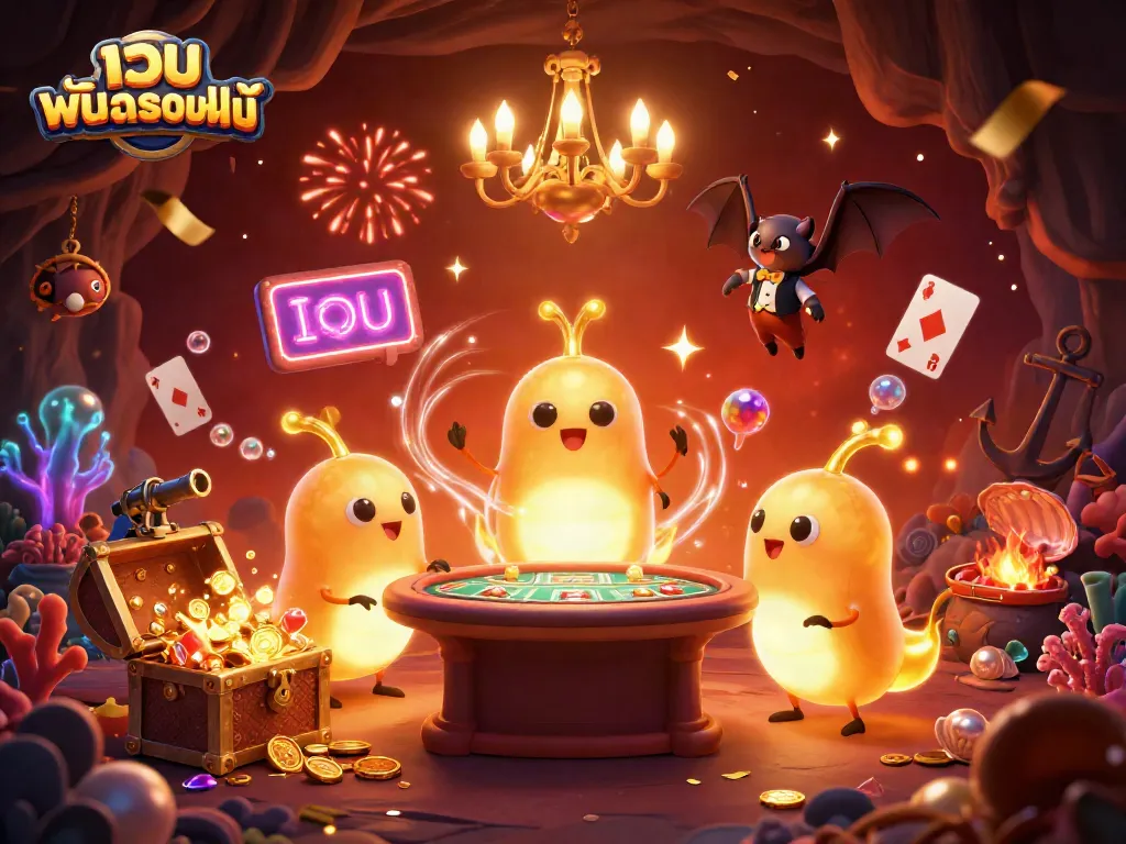 เว็บ พนันออนไลน์ สนุกสนานจากทีมตัวการ์ตูนแสงเรืองแสงในคาสิโนใต้ดิน