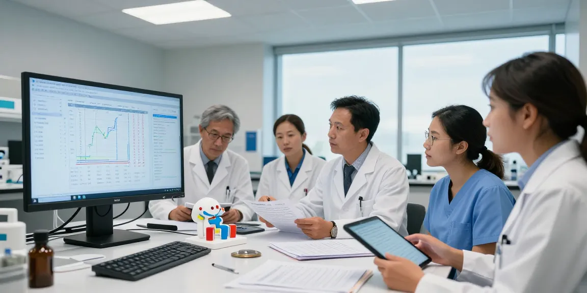 Semaglutide research Orange County team analyzing clinical trial data in a modern lab.