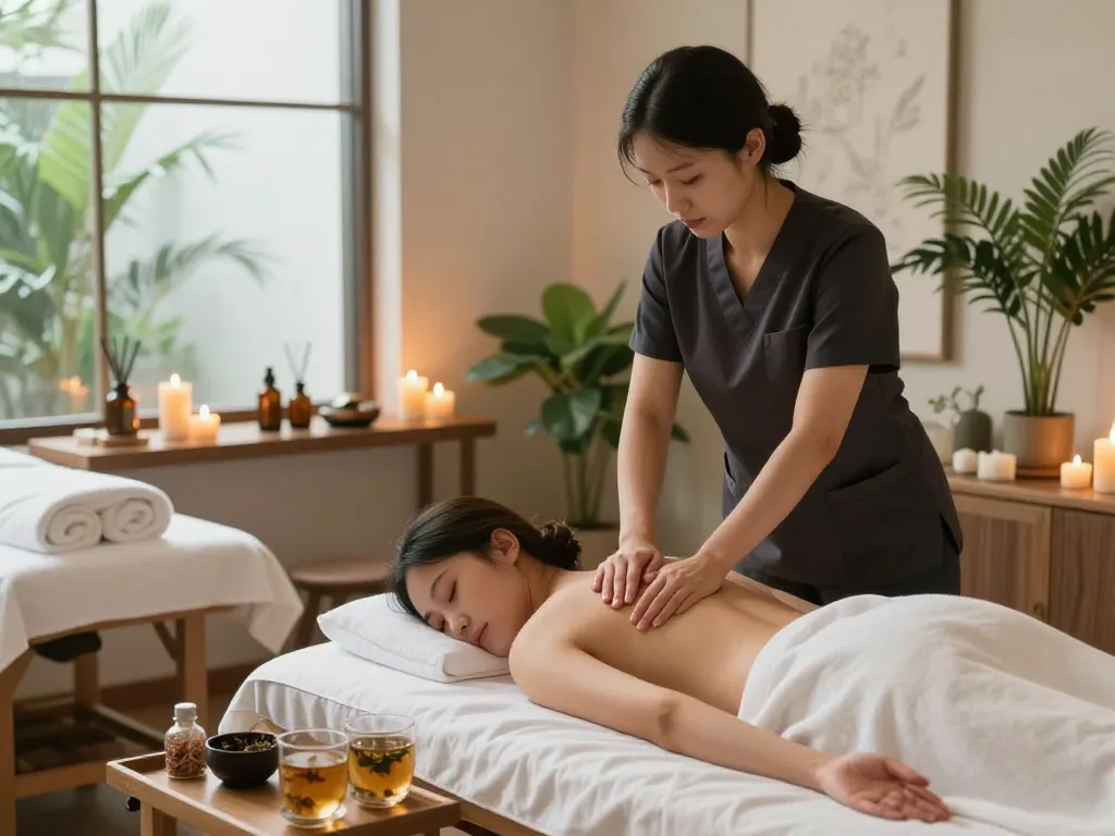 Swedish massage therapy at makangs.com in a tranquil spa setting.
