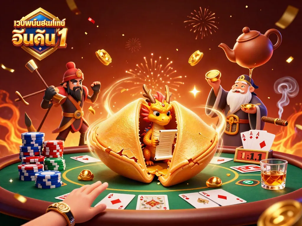 เล่นพนันกับ เว็บพนันออนไลน์ อันดับ 1 ในภาพการ์ตูนน่ารักในบรรยากาศคาสิโน