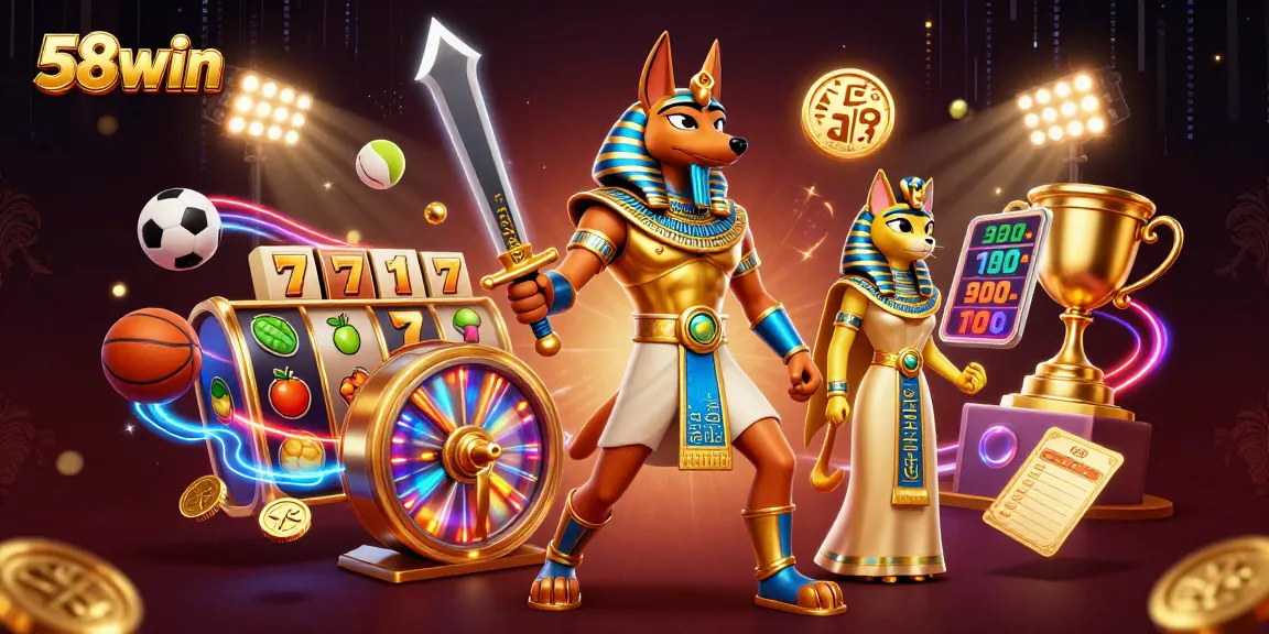 Engage with 58win's immersive casino world through vibrant 3D slot and jackpot action.