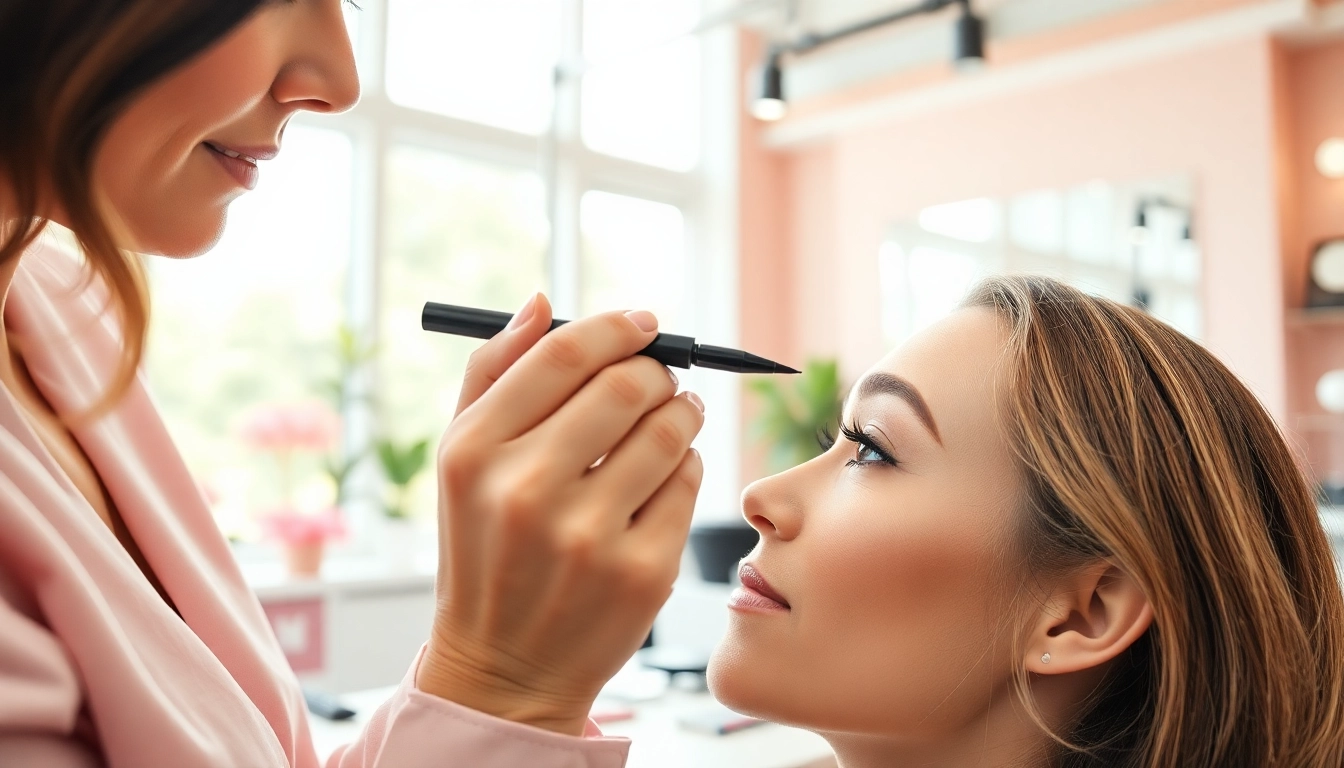 Applying an eyebrow pen for perfect eyebrows with precision and finesse