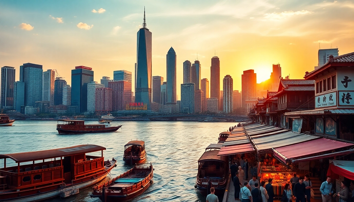 Explore vibrant cities in asia with diverse skylines and bustling street markets.
