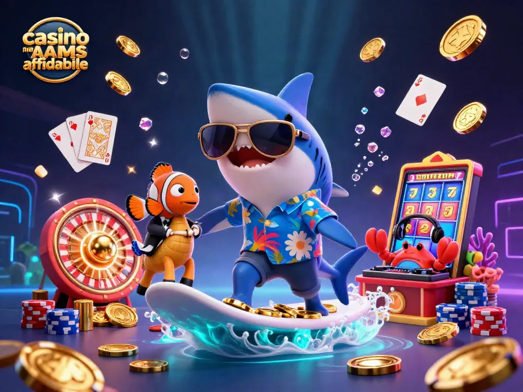 Gioca nei migliori casino non AAMS affidabili con divertenti personaggi marini che festeggiano nel mondo del gioco.