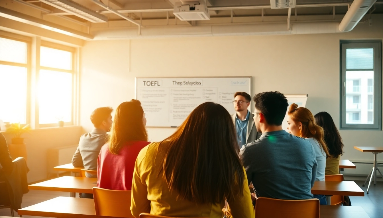 Providing TOEFL expert help in a collaborative classroom with engaged students.
