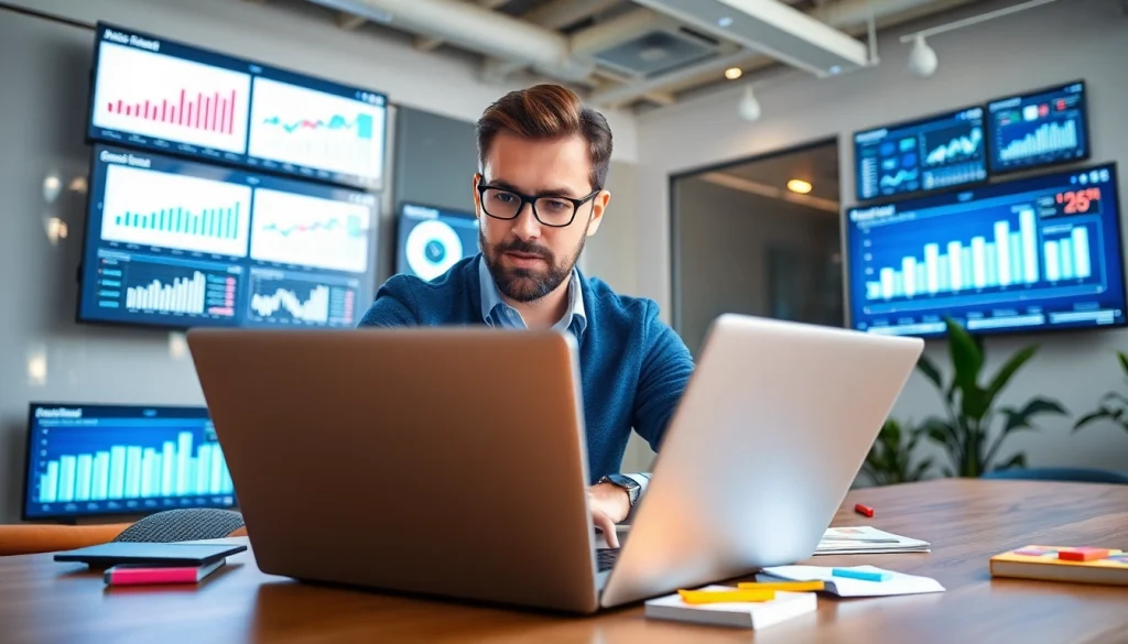 Enhance your digital marketing strategy with insights from https://uu88.how/ in a modern office.