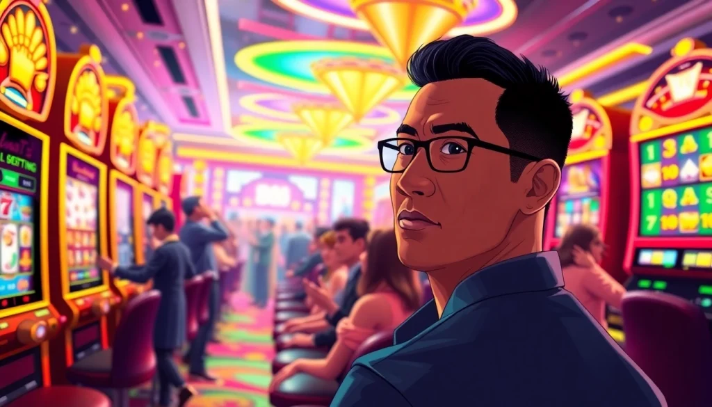 Menang besar dengan kaisar800 resmi slot di kasino, memperlihatkan kegembiraan pemain.