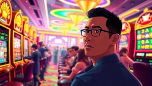 Menang besar dengan kaisar800 resmi slot di kasino, memperlihatkan kegembiraan pemain.