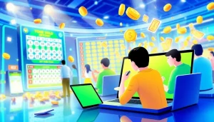 Main interface of togel online dengan pemain bersemangat, merasakan pengalaman bermain online yang menyenangkan.