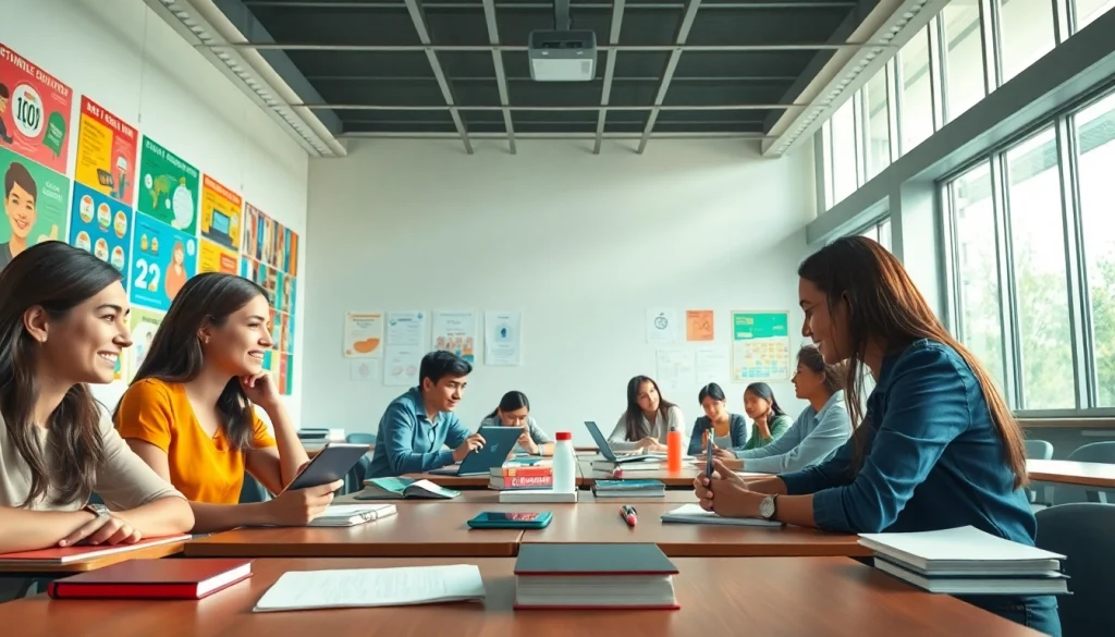 Encouraging students collaborating in a diverse classroom to enhance Education.