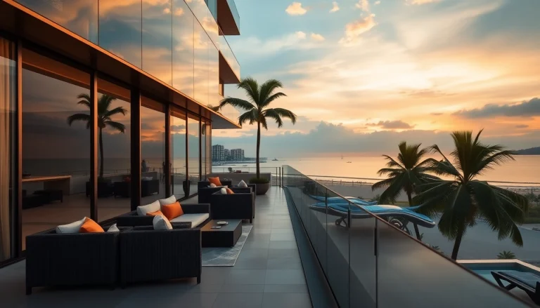 Stunning condo for sale pattaya with beach views during sunset, showcasing modern design and luxury.
