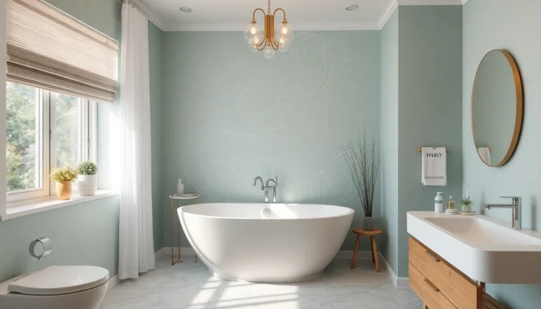 Реставрация ванн акрилом: процесс нанесения акрила в уютной ванной.