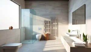 Erleben Sie die elegant gestalteten Sonni sanitär Produkte in einem modernen Badezimmer Ambience.