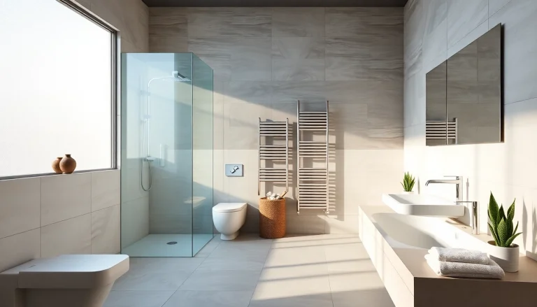 Erleben Sie die elegant gestalteten Sonni sanitär Produkte in einem modernen Badezimmer Ambience.