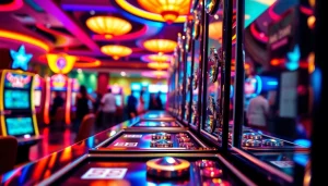 Menangkan jackpot dengan link jewel4d slot dari mesin slot berkilauan dalam suasana kasino yang meriah.