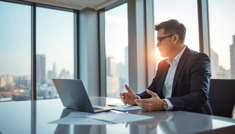 신용카드 현금화 방법을 논의하는 전문가의 세련된 모습