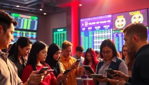 Tangkap momen pemain yang terlibat dalam toto togel resmi dengan interface digital yang dinamis.