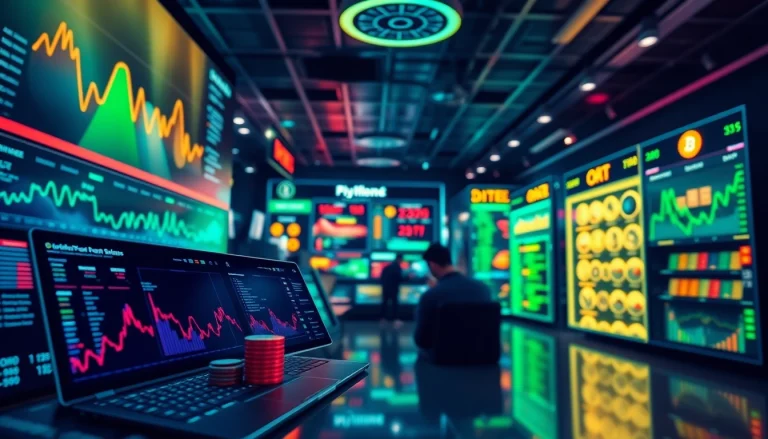 Discover the trending coins listing on a vibrant digital marketplace showcasing various cryptocurrencies.