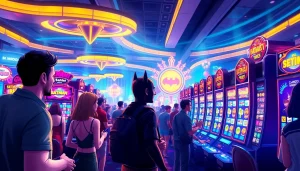 Menangkan hadiah besar di batman138 slot dengan suasana kasino yang hidup dan penuh warna.