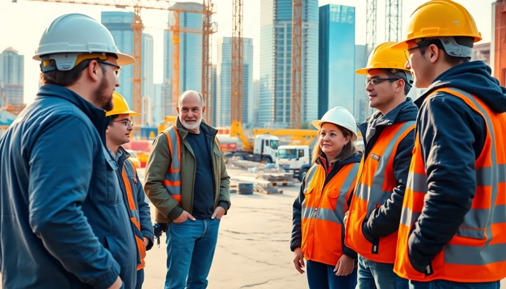 Understand das 142 form as apprentices collaborate on a construction site.