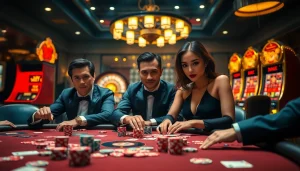 Nếu như vậy bám vào đây highlights players strategizing at an upscale poker table.