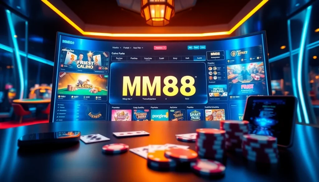 Discover MM88's engaging online gambling interface at https://mm88.agency/ featuring casino games and sports betting.