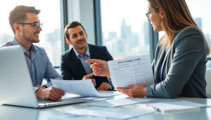 Understanding Property Insurance Claims process with a financial advisor assisting a client.