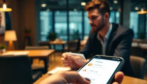 카드깡 서비스의 스마트폰 인터페이스를 강조하여 금융 상담 환경을 조명하다