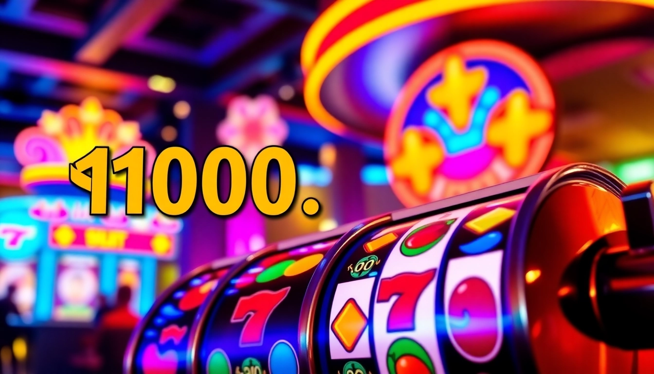 Menangkan permainan slot depo 1k dengan antarmuka kasino yang cerah dan menarik.