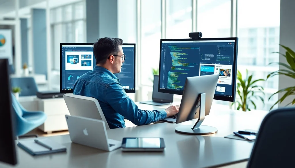 Website design focused on creating professional, SEO-optimized sites for businesses.