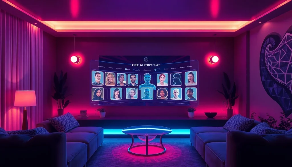 Engaging in free ai porn chat within a cozy virtual setting featuring AI characters.