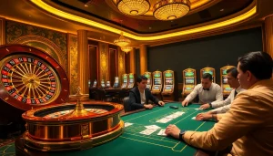 Players engaging in a thrilling roulette game at 79king's luxurious casino.
