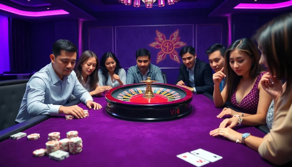S88 VIP gaming table scene showing players in a luxurious casino atmosphere.