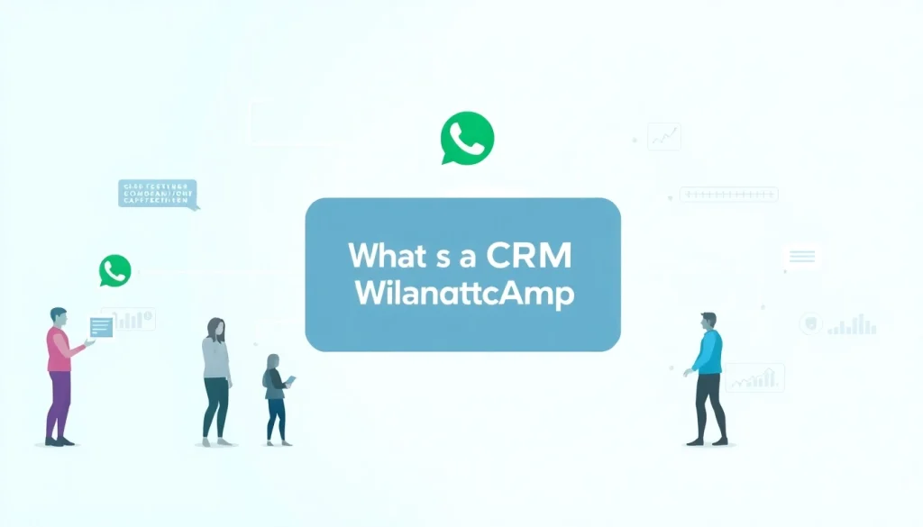 Understanding What is a CRM for WhatsApp through engaging infographic illustration.