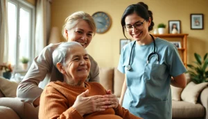 Senior caregivers austin tx supporting an elderly person in a warm, inviting home environment.