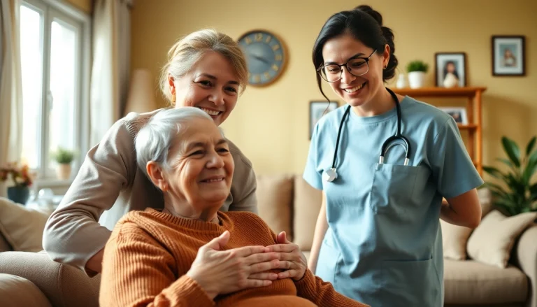 Senior caregivers austin tx supporting an elderly person in a warm, inviting home environment.